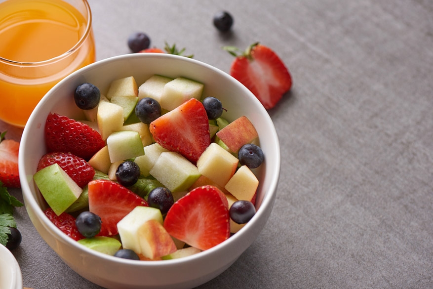 bowl of healthy fresh fruit