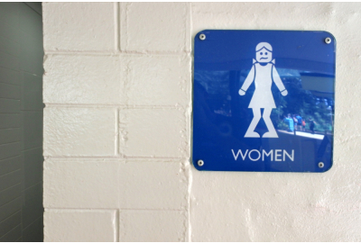 women's bathroom sign