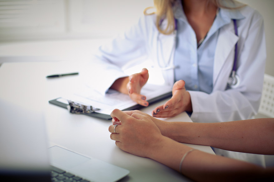 doctor and patient discussing