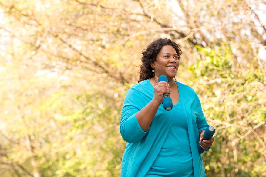 woman exercising