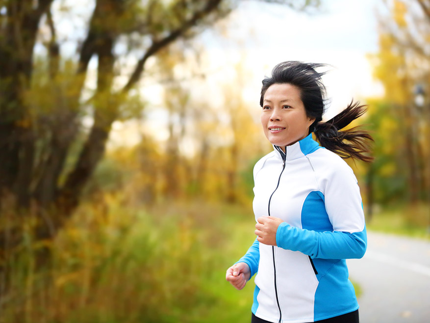 woman jogging