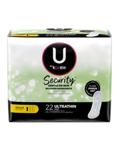 U by Kotex Security Ultra-Thin Pad, Regular