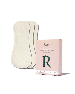 Rael Organic Cotton Reusable Pads, Regular