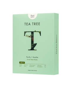 Rael Beauty Tea Tree Facial Sheet Masks