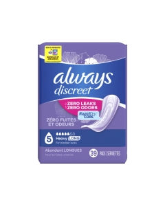Always Discreet Heavy Long Pads for Bladder Leaks