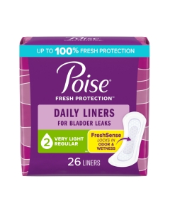 Poise Very Light Daily Liners Regular Length Number 2